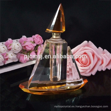 Botella de perfume cristalina modelo nuevo de la nave para la decoración y el regalo